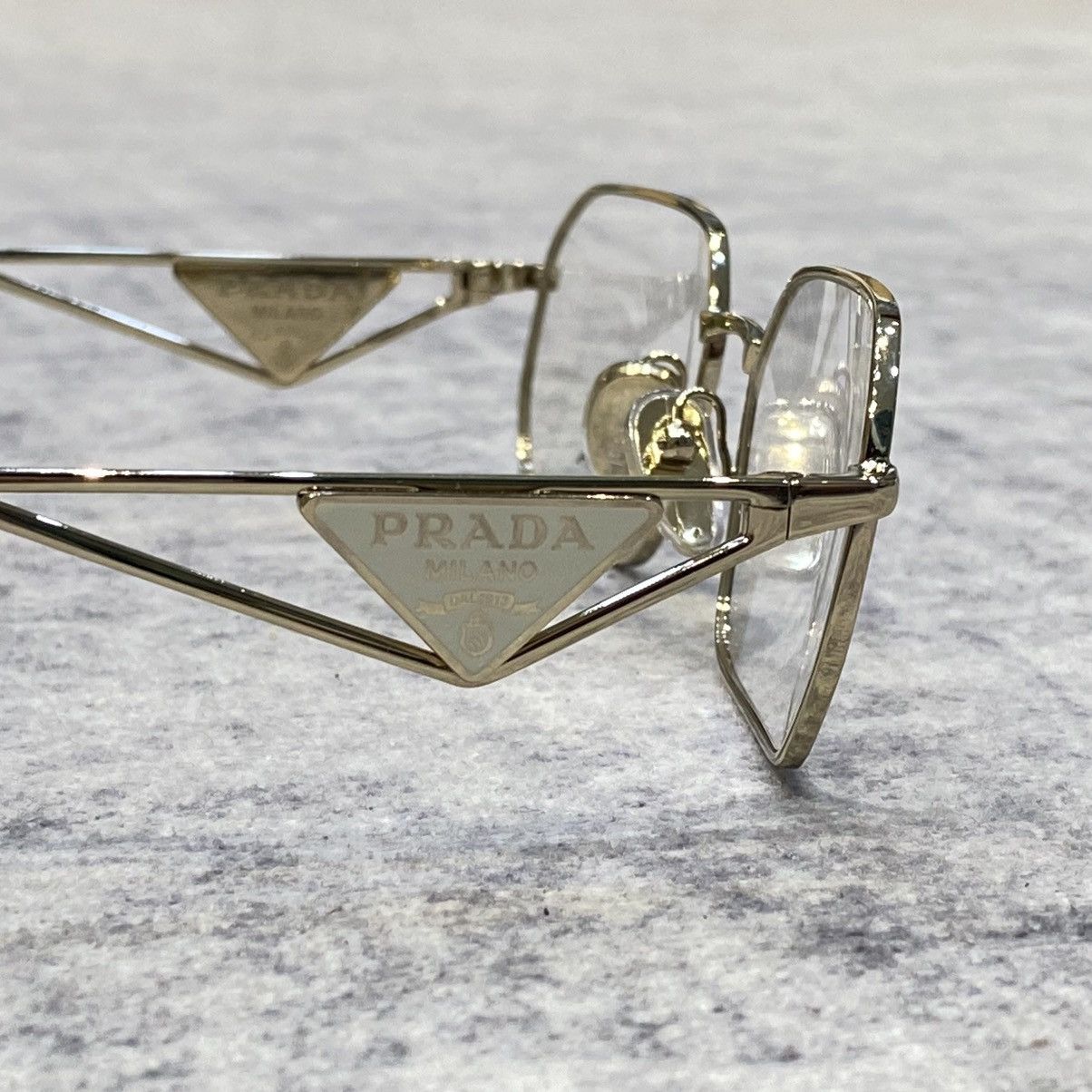 Prada PRADA 0PR A53V ZVN1O1 PALE GOLD Size ONE SIZE - 3 Thumbnail