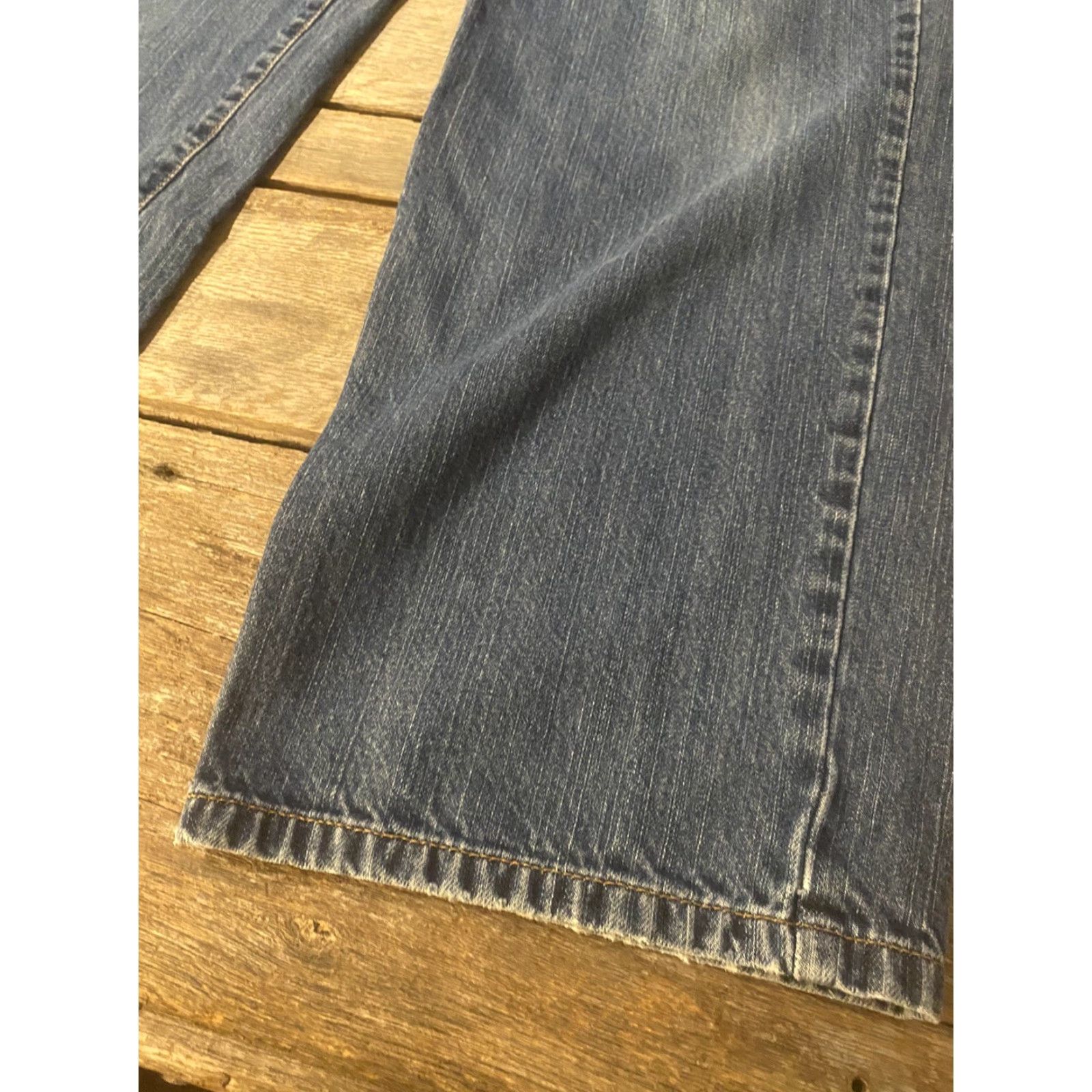 Orvis Orvis Jeans Mens 36x33 Denim Medium Wash Straight Classic Zip Inseam 33/34 Blue Cotton Vintage No Size US 36 / EU 52 - 3 Thumbnail