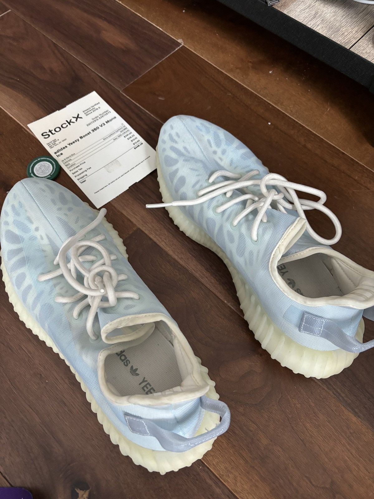 Adidas adidas Yeezy Boost 350 V2 Mono Ice Size US 11 / EU 44 - 1 Thumbnail