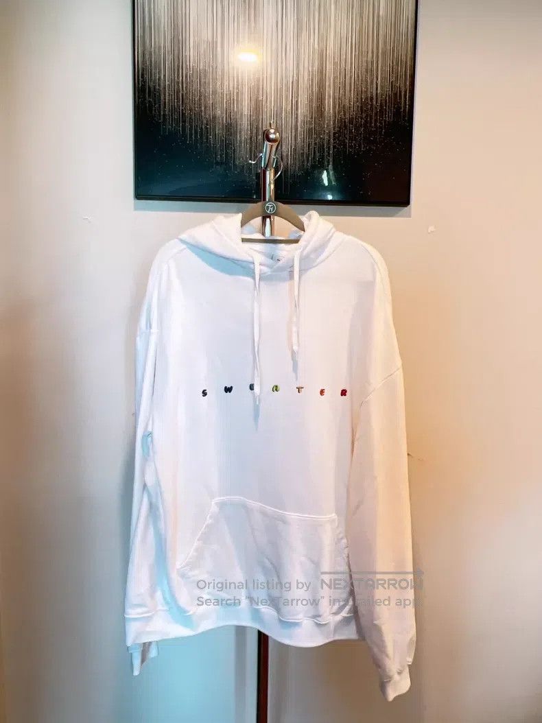 Vetements Vetements Rainbow Embroidered Letter White Hooded Sweatshi Size US XS / EU 42 / 0 - 1 Thumbnail