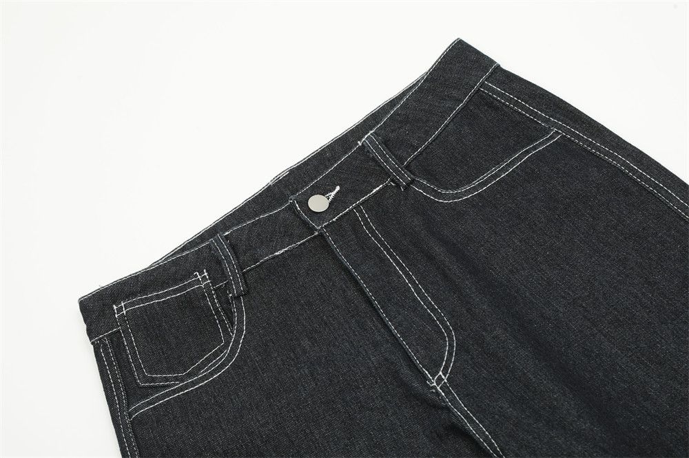 Japanese Brand × Jean American high street leopard print cuffed jeans for men Size US 32 / EU 48 - 3 Thumbnail