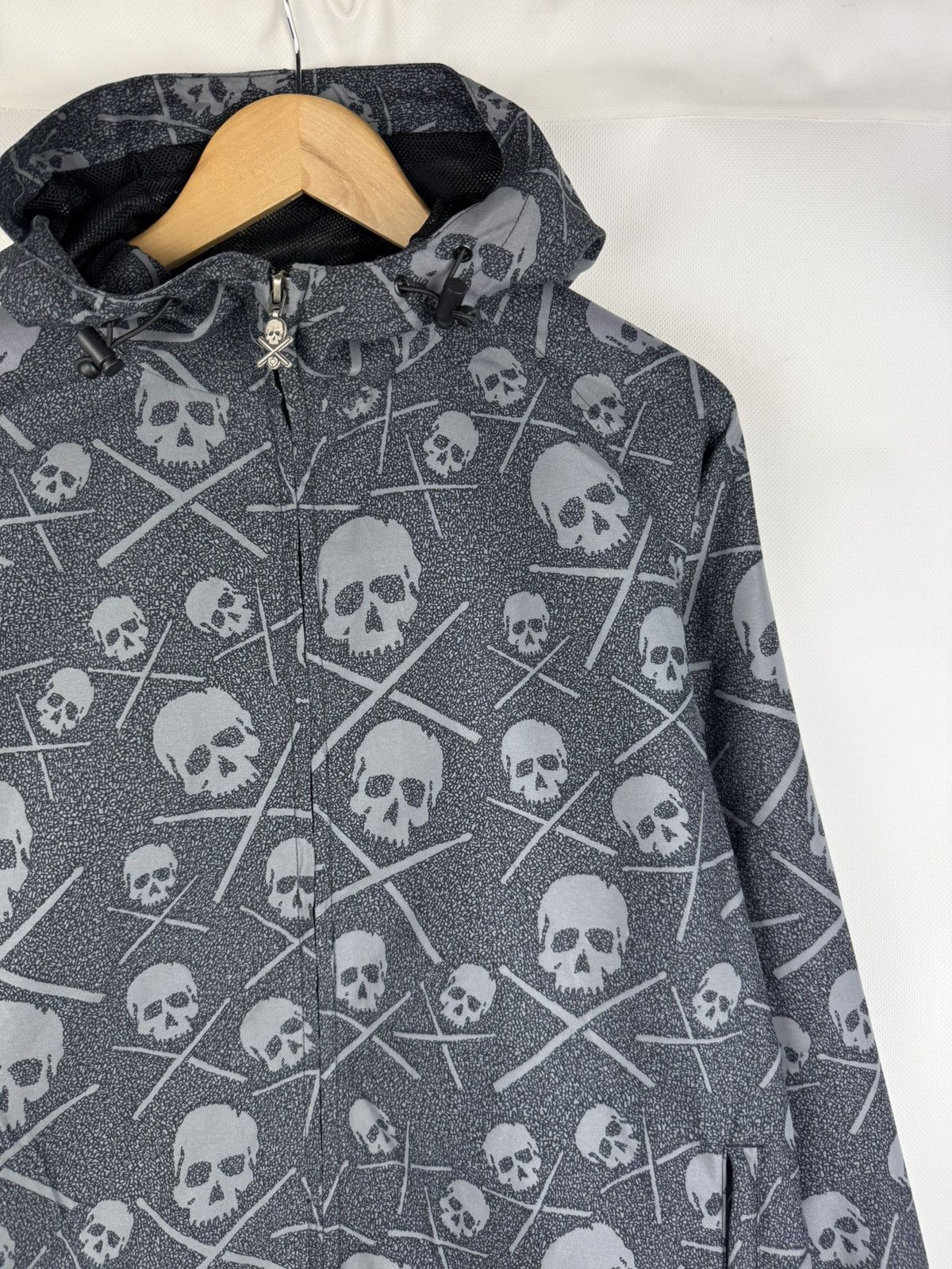 C1RCA Circa Skateboarding Y2K Skull Overprinted Hooded Windbreaker Size US M / EU 48-50 / 2 - 5 Thumbnail