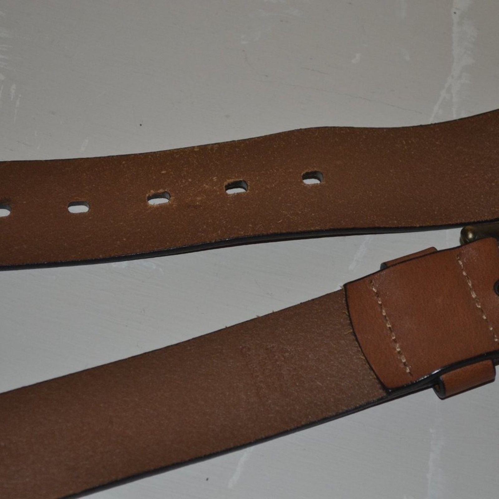 Nautica Nautica Brown Leather Belt Genuine Leather Casual Sz 42/105 Size 42 - 5 Thumbnail