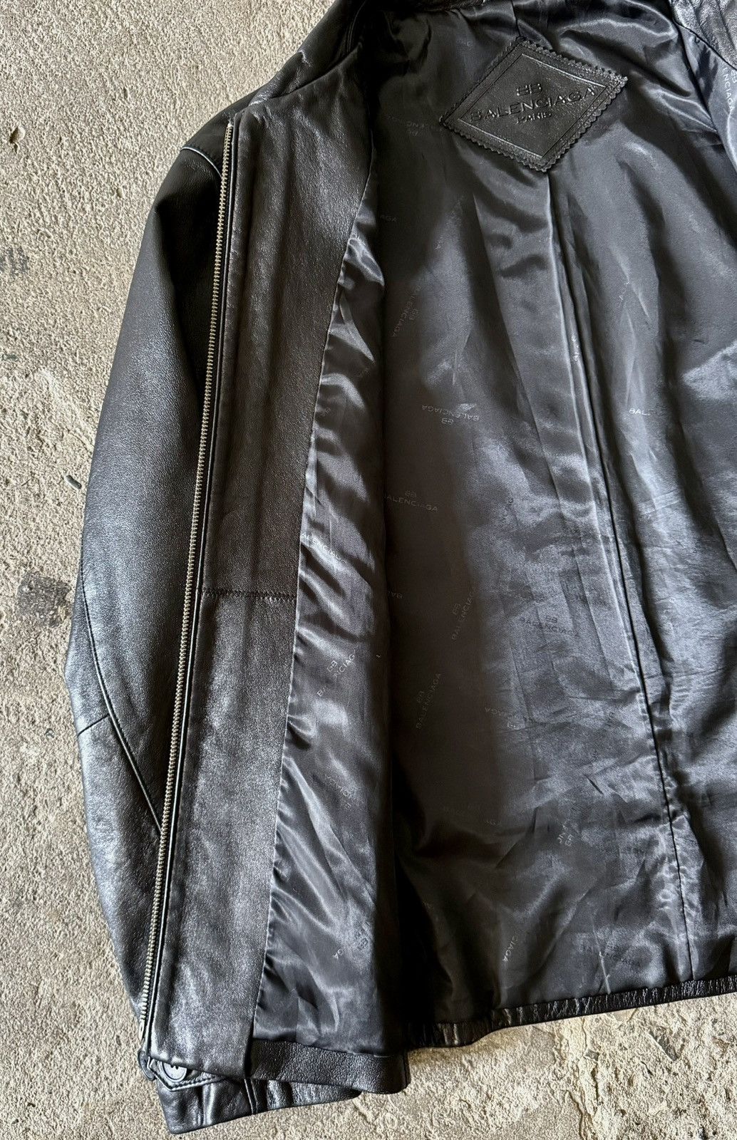 Balenciaga Balenciaga - 1997 -Nicolas Ghesquière -Zip Up Leather Jacket Size US L / EU 52-54 / 3 - 11 Thumbnail