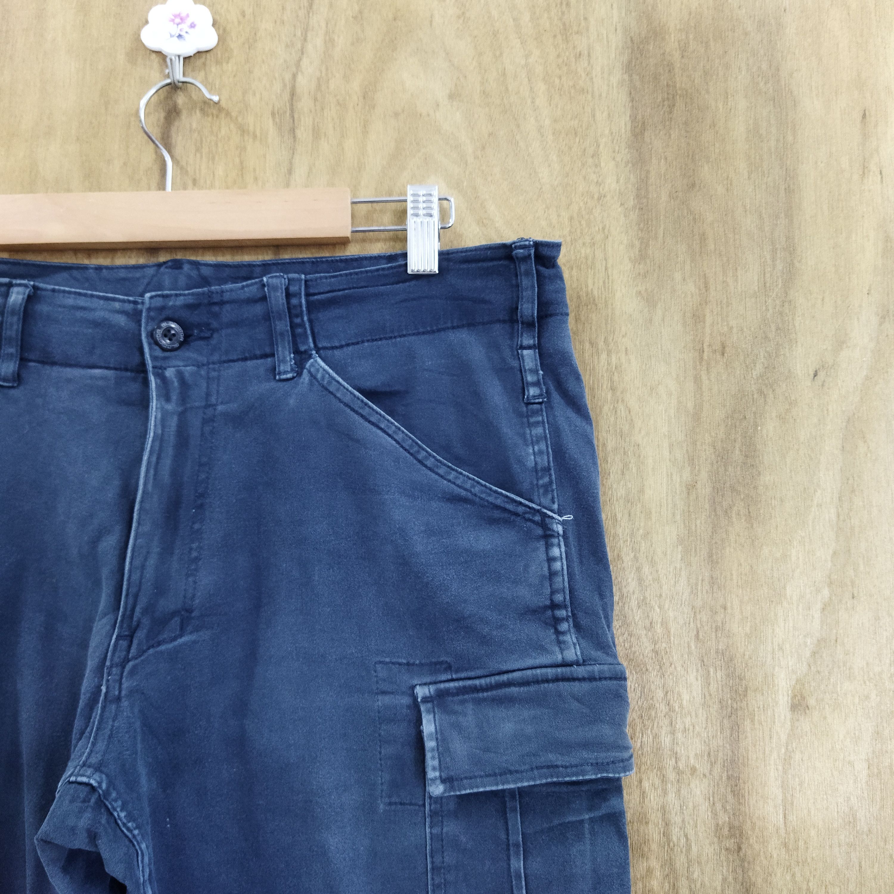 Japanese Brand GLADIATOR DARK BLUE CARGO PANTS Size US 32 / EU 48 - 5 Thumbnail