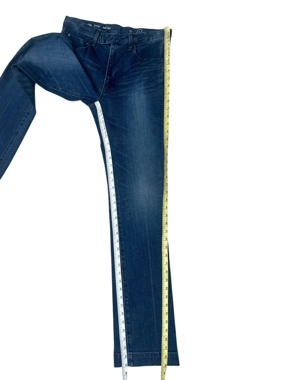Japanese Brand Bring On The Noise Japan Dirty Muddy Denim Bootcut Jeans Size US 29 - 4 Thumbnail