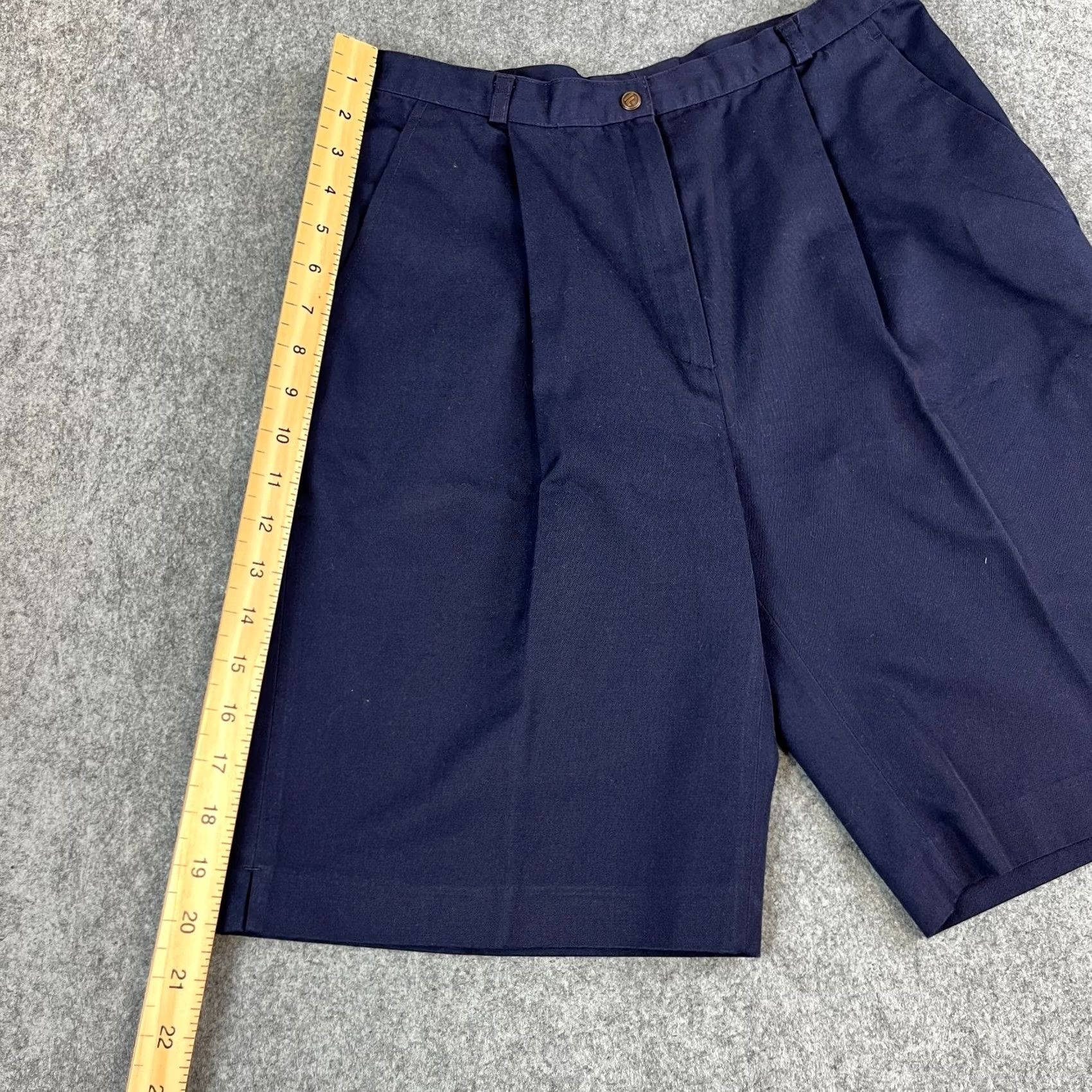 Fila VINTAGE FILA Womens Cotton Shorts Pleated 27 UK 8 Navy Blue Made In Italy Size 30" / US 8 / IT 44 - 3 Thumbnail