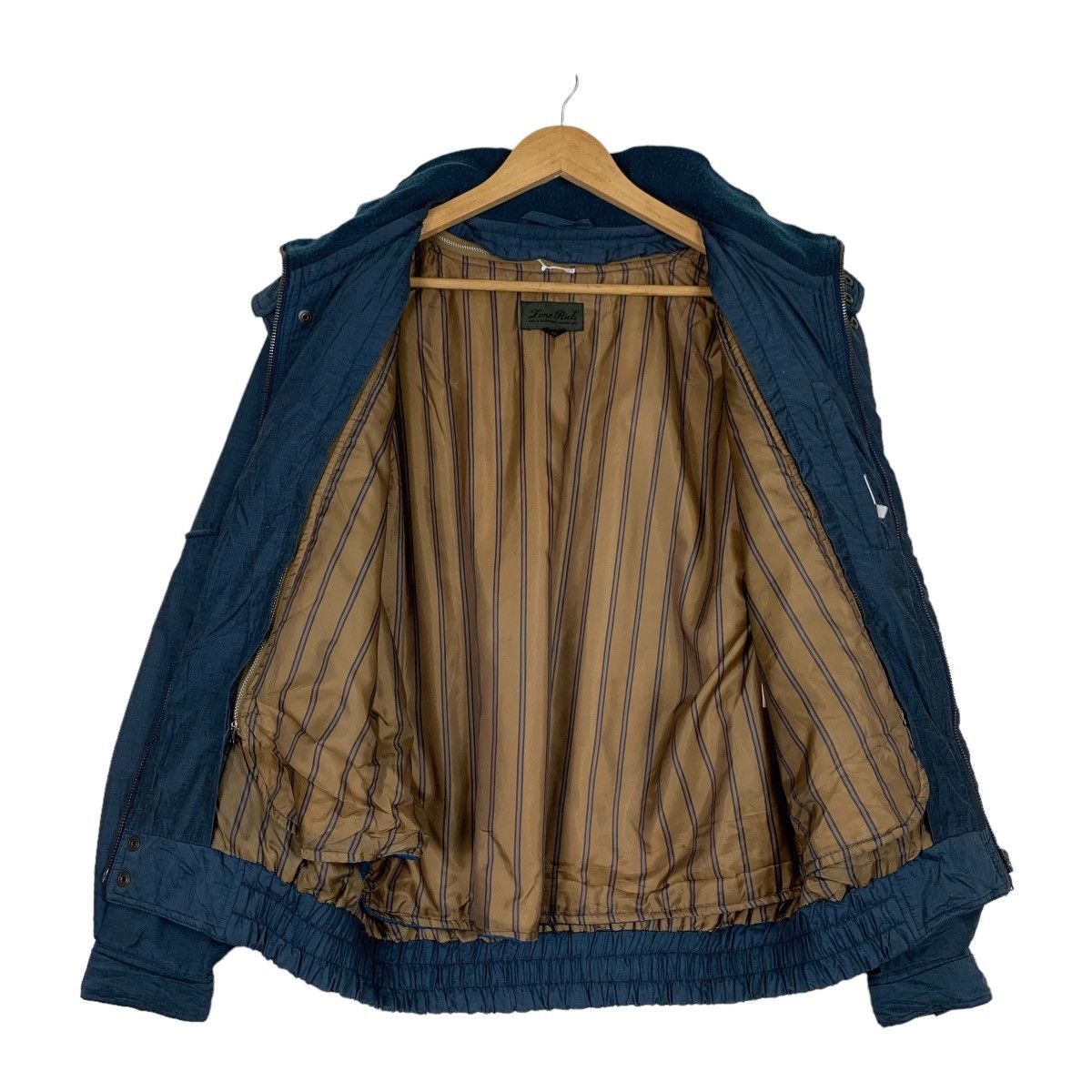 Japanese Brand LONE RICH Blue Parachute Bomber Jacket #1097-C50 Size US L / EU 52-54 / 3 - 11 Thumbnail