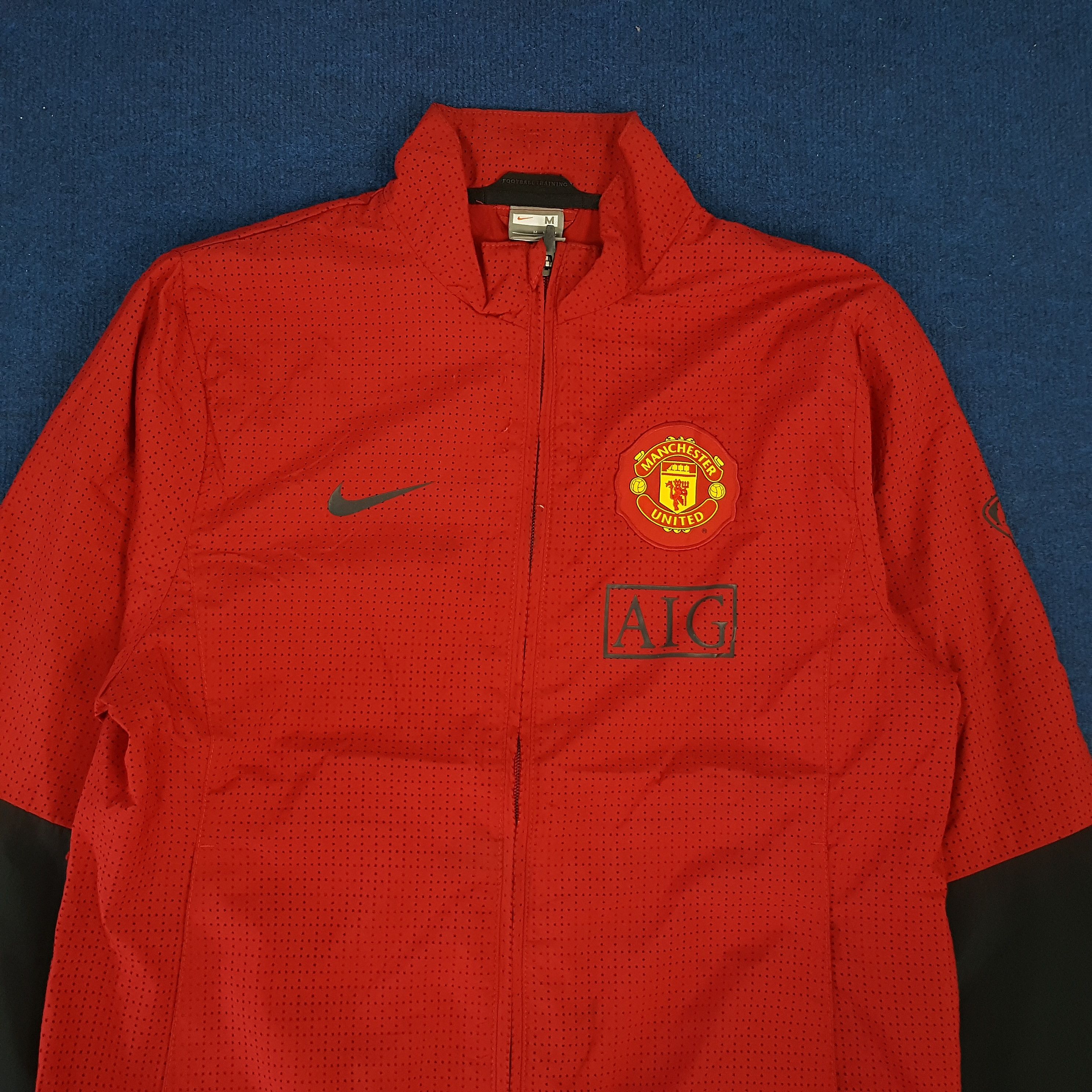 Nike × Vintage Vintage Nike Manchester United Football Training Zip Jacket Size US S / EU 44-46 / 1 - 2 Thumbnail