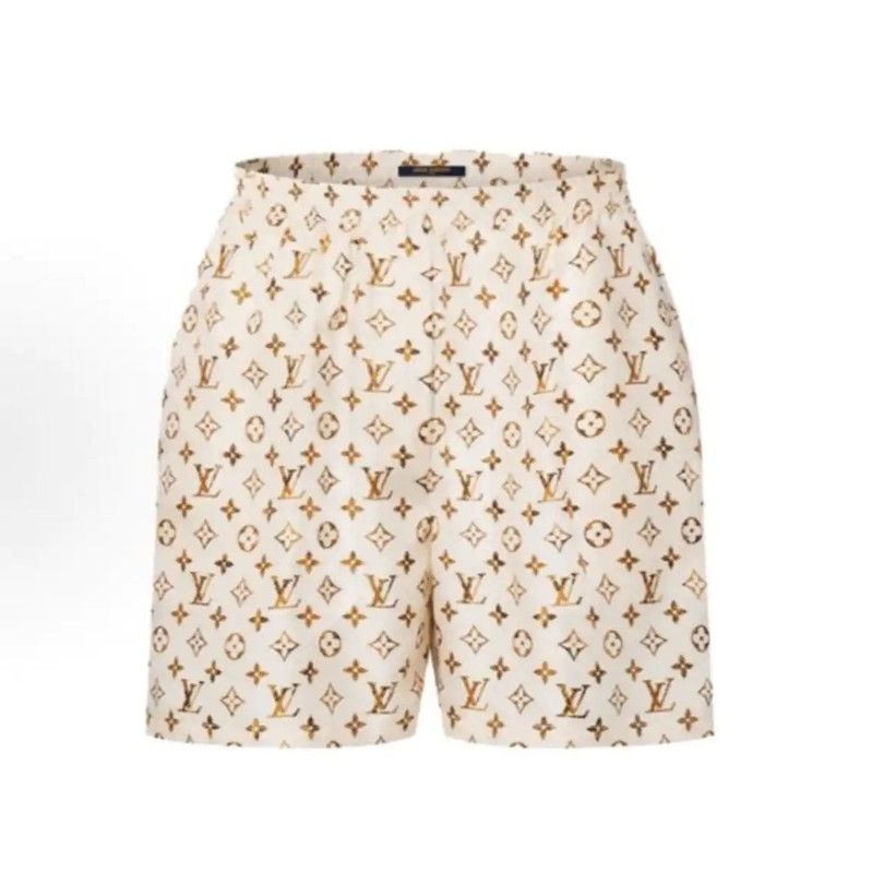 Louis Vuitton Louis Vuitton Yellow Patterned Women's Shorts 0089 Size 28" / US 6 / IT 42 - 1 Thumbnail