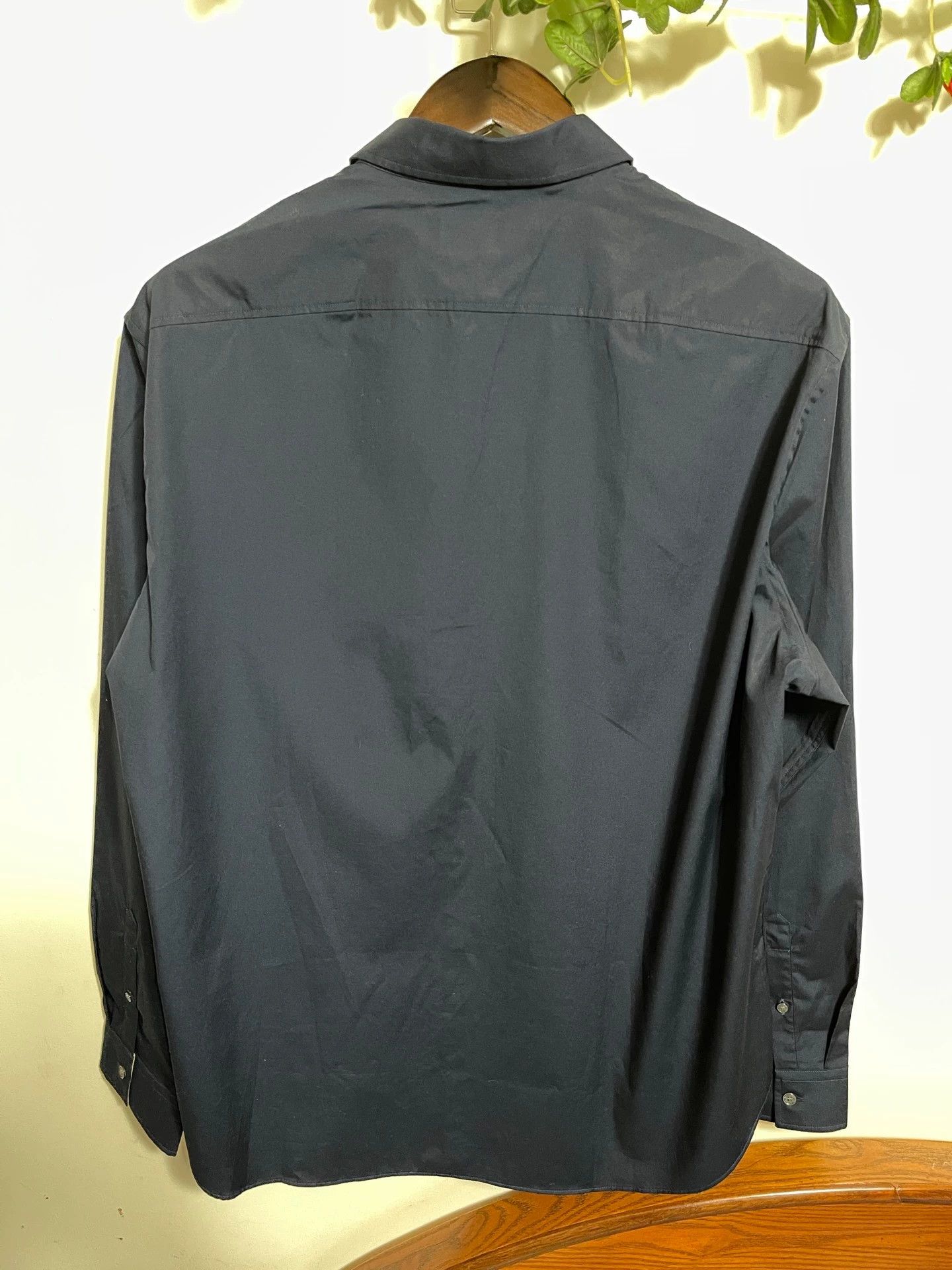 Burberry Burberry Navy Oversized LS Shirt XXL Horseferry Embroidered Size US XXL / EU 58 / 5 - 2 Thumbnail