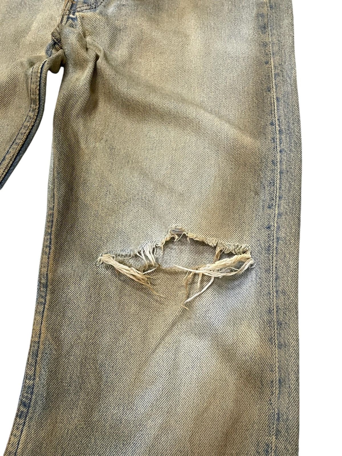 If Six Was Nine × Levi's × Vintage Vintage Levis 501 button fly rusty mud wash trashed Jeans Size US 30 / EU 46 - 6 Thumbnail