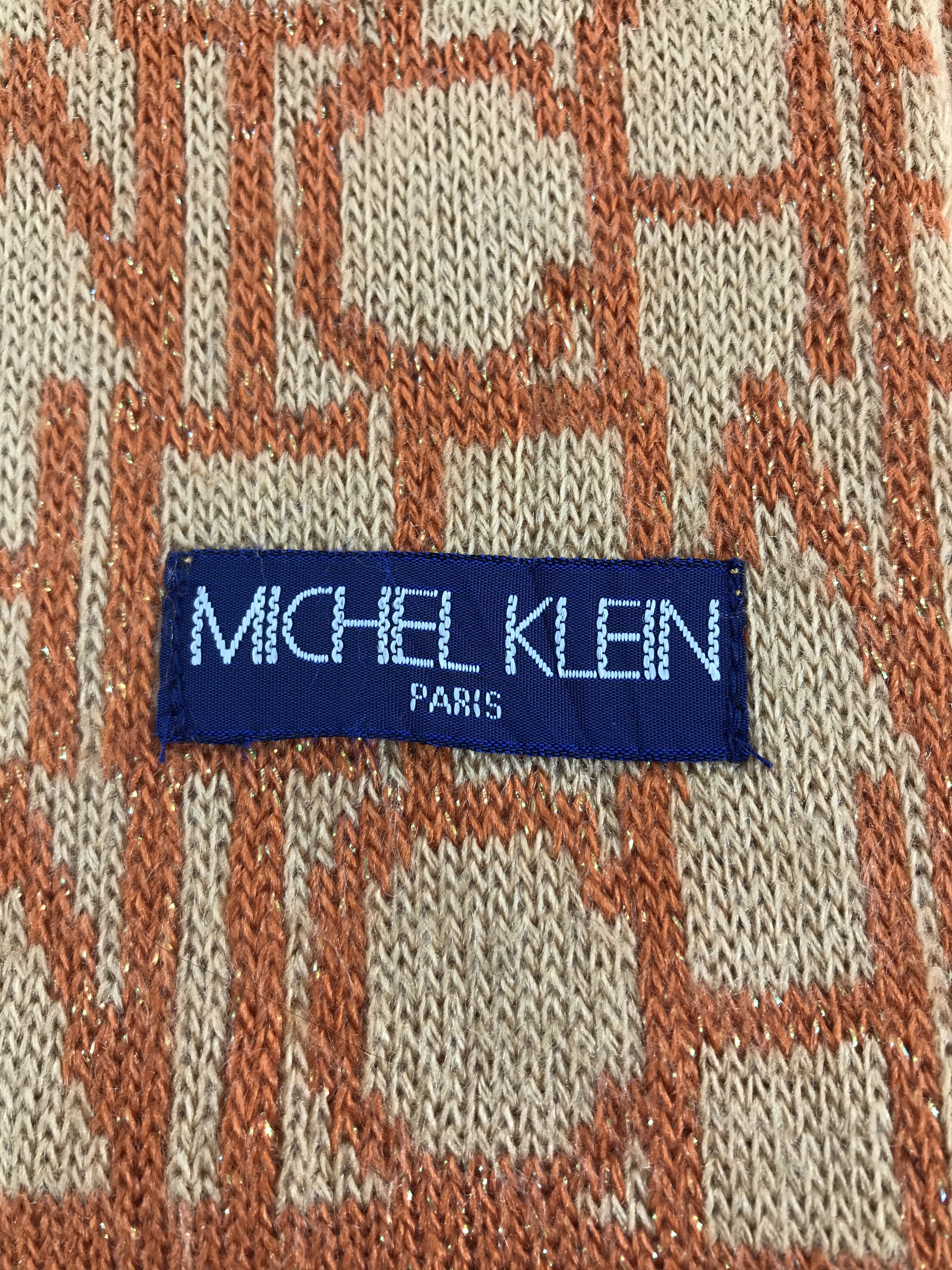 Michel Klein Michel Klein Wool Scarf Muffler Neck Warmer V205 Size ONE SIZE - 4 Thumbnail