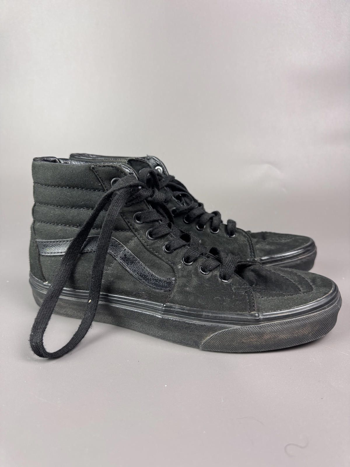 Vans Vans Sk8-Hi Black Suede High Top Sneakers Size ONE SIZE - 1 Thumbnail