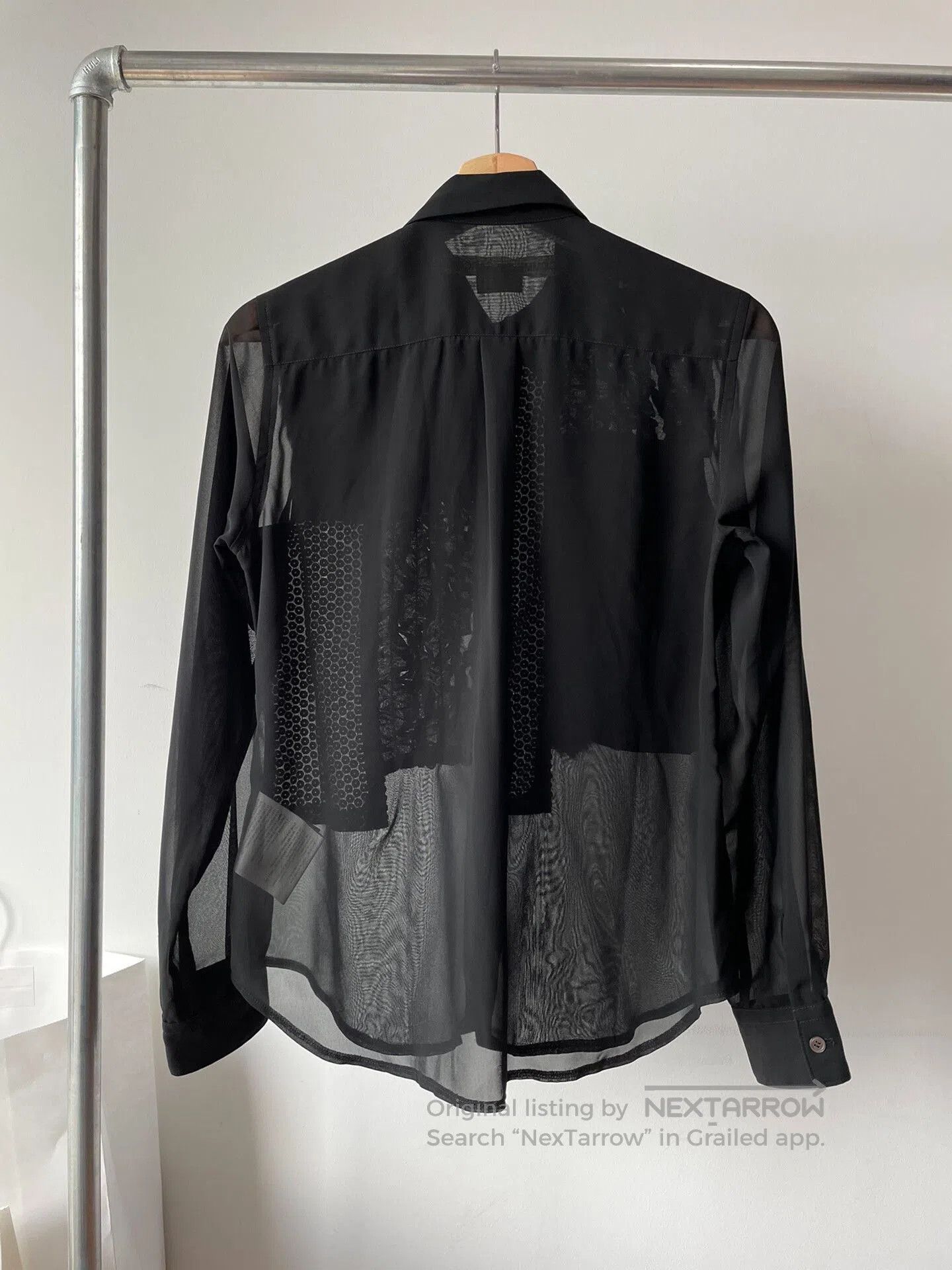 Rei Kawakubo Comme des Garçons Sequin Fur Patchwork Shirt. Size S / US 4 / IT 40 - 2 Thumbnail