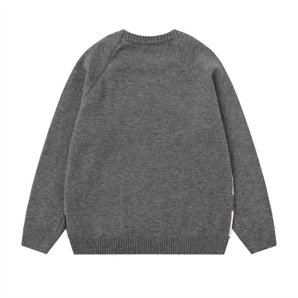 Vintage Men's loose casual stitching striped knitted sweater Size US M / EU 48-50 / 2 - 2 Thumbnail