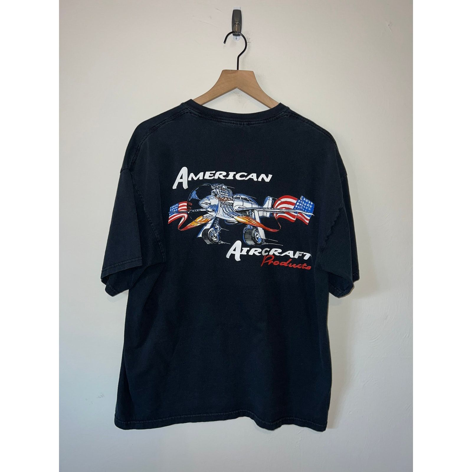 Gildan Vintage Airplane Shirt American Aircraft Products Graphic XL Size US XL / EU 56 / 4 - 1 Thumbnail