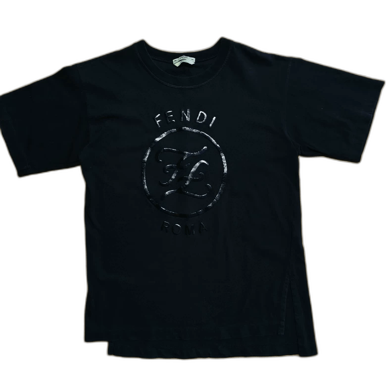 Fendi fendi black basic short sleeve t-2508 Size US S / EU 44-46 / 1 - 1 Thumbnail