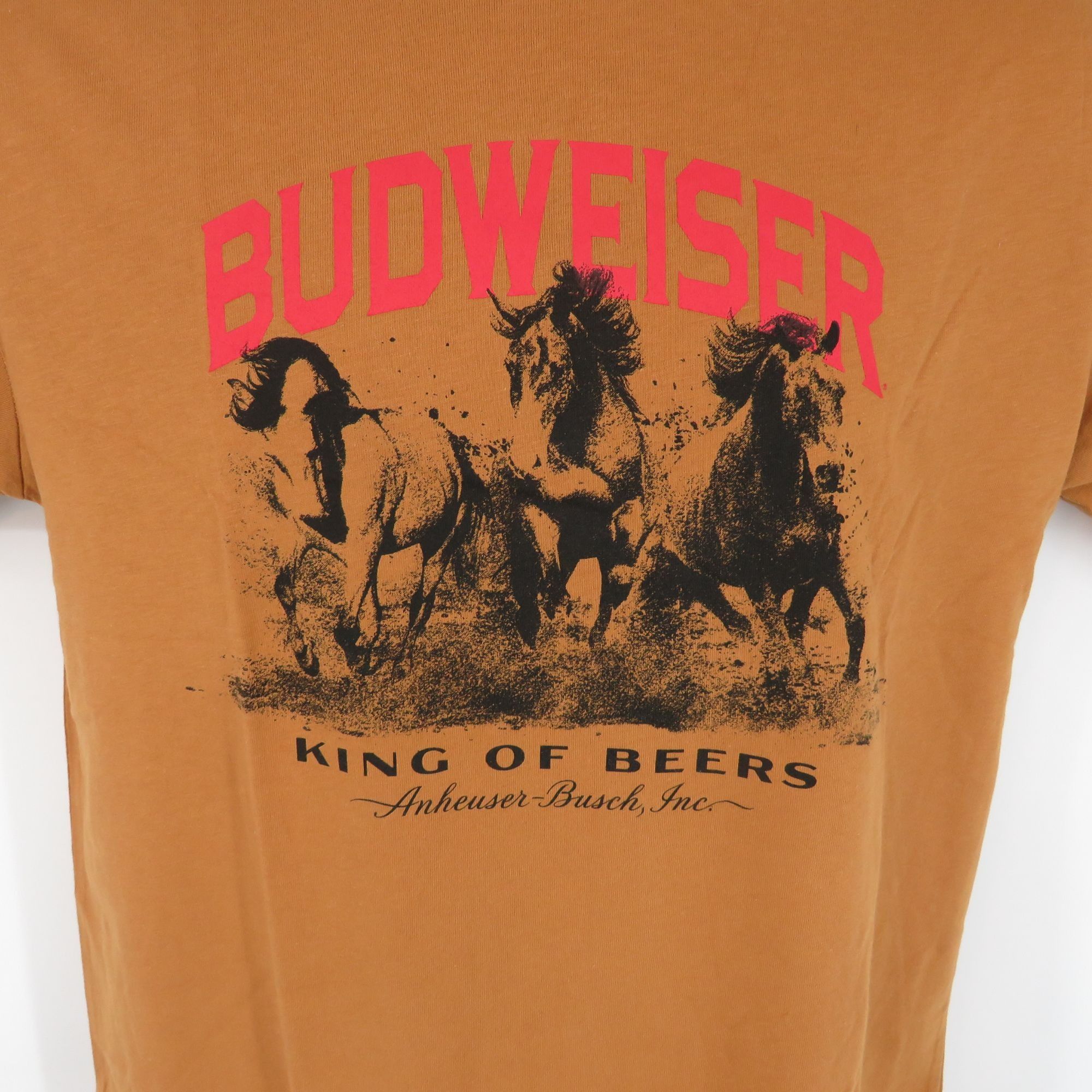 Budweiser Budweiser King Of Beers Men's Graphic T-Shirt Large Brown NW Size US L / EU 52-54 / 3 - 2 Thumbnail