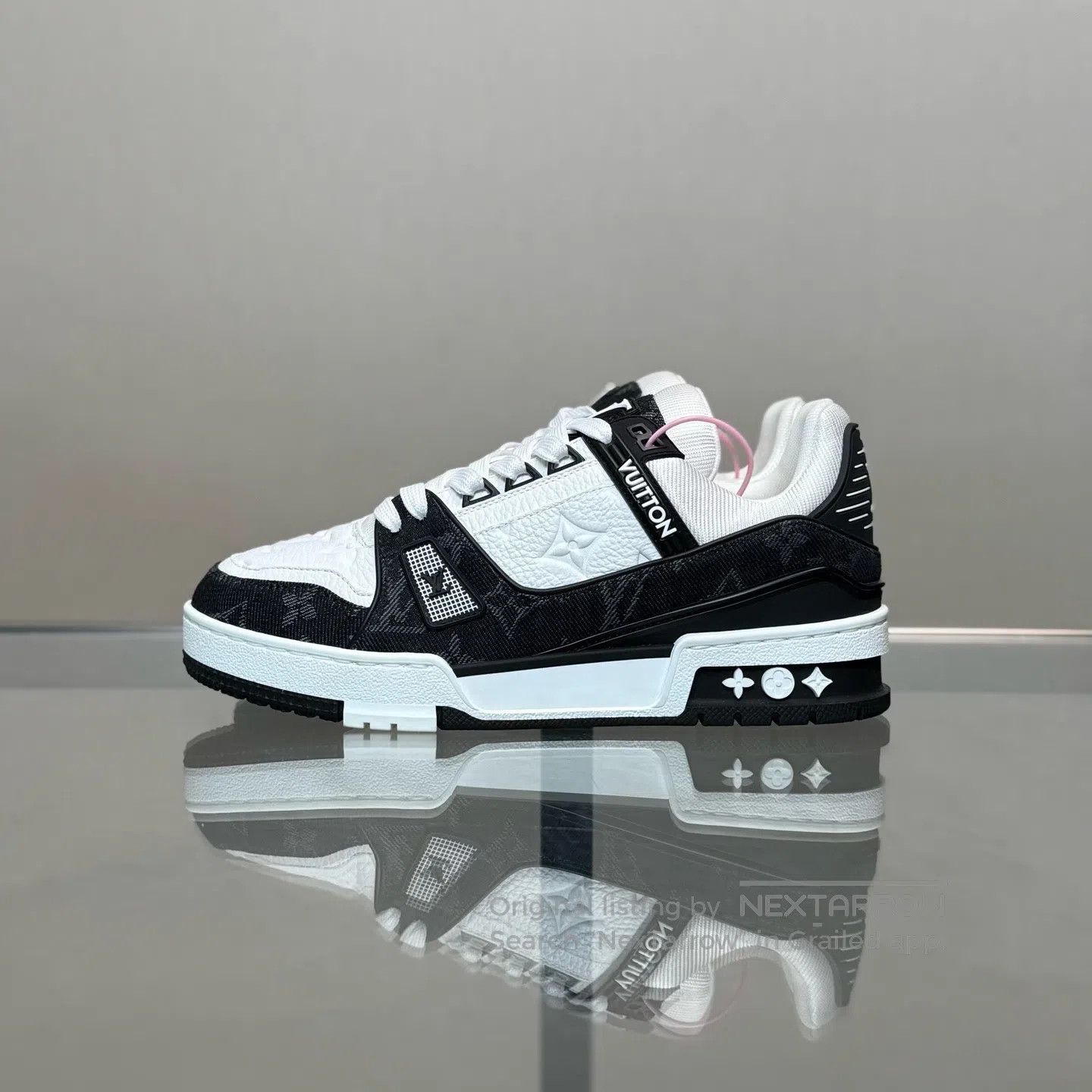 Louis Vuitton Louis Vuitton Trainer Black and White Jeans shoes Size US 6 / IT 36 - 5 Thumbnail