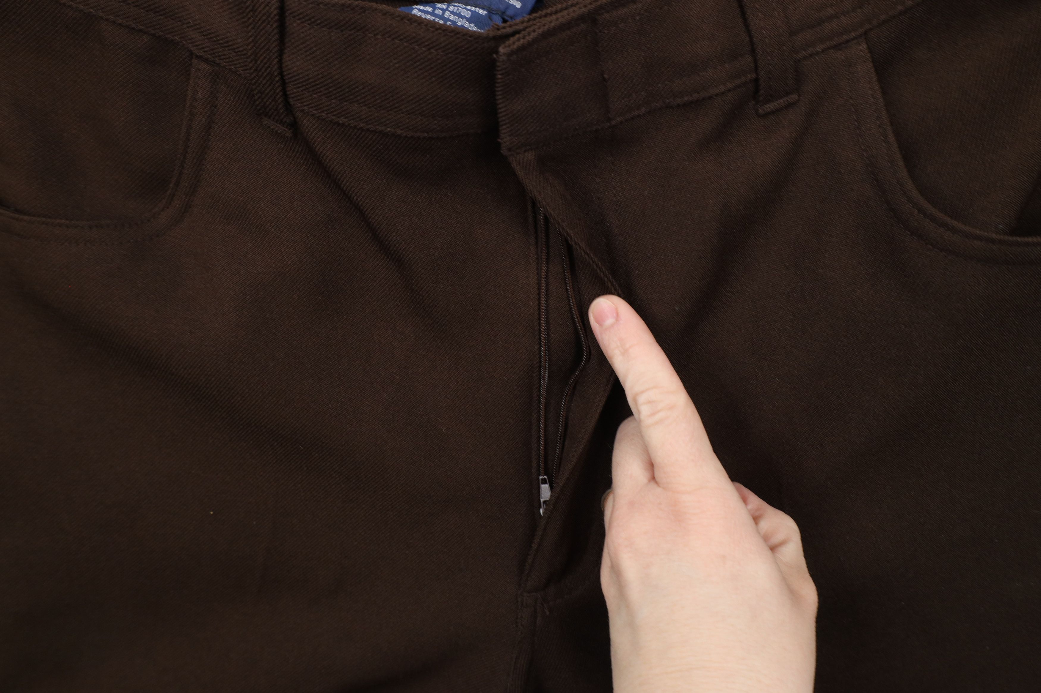 Vintage Vintage 90s Streetwear Wide Leg Chino Pants Brown Polyester Size US 36 / EU 52 - 6 Thumbnail
