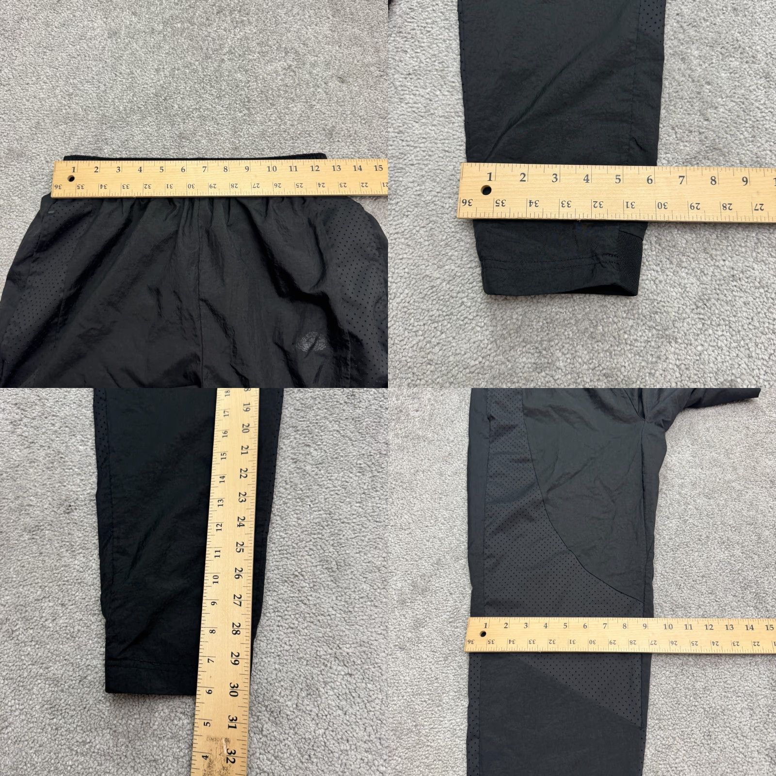 Jordan Brand Air Jordan Jogger Pants Men's Small Black Nylon Elastic Waist Activewear Size US 29 - 9 Thumbnail