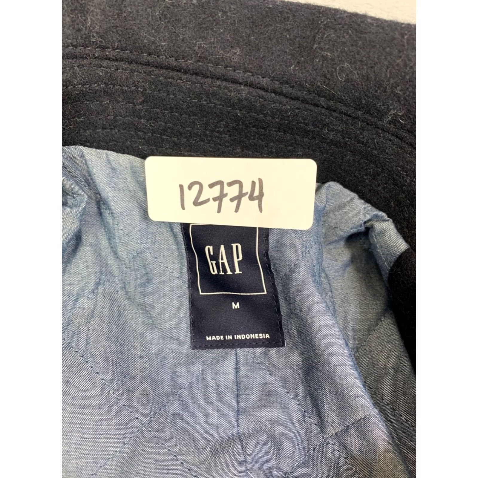 Gap Gap Pea Coat Wool Blend Mens M Long True Navy Blue 12774 Size US M / EU 48-50 / 2 - 2 Thumbnail