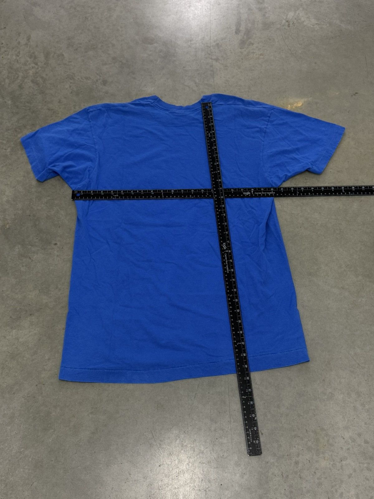 Fruit Of The Loom Vintage Fruit Of the Loom Blue Blank Pocket T Shirt 90s XL Size US XL / EU 56 / 4 - 4 Thumbnail