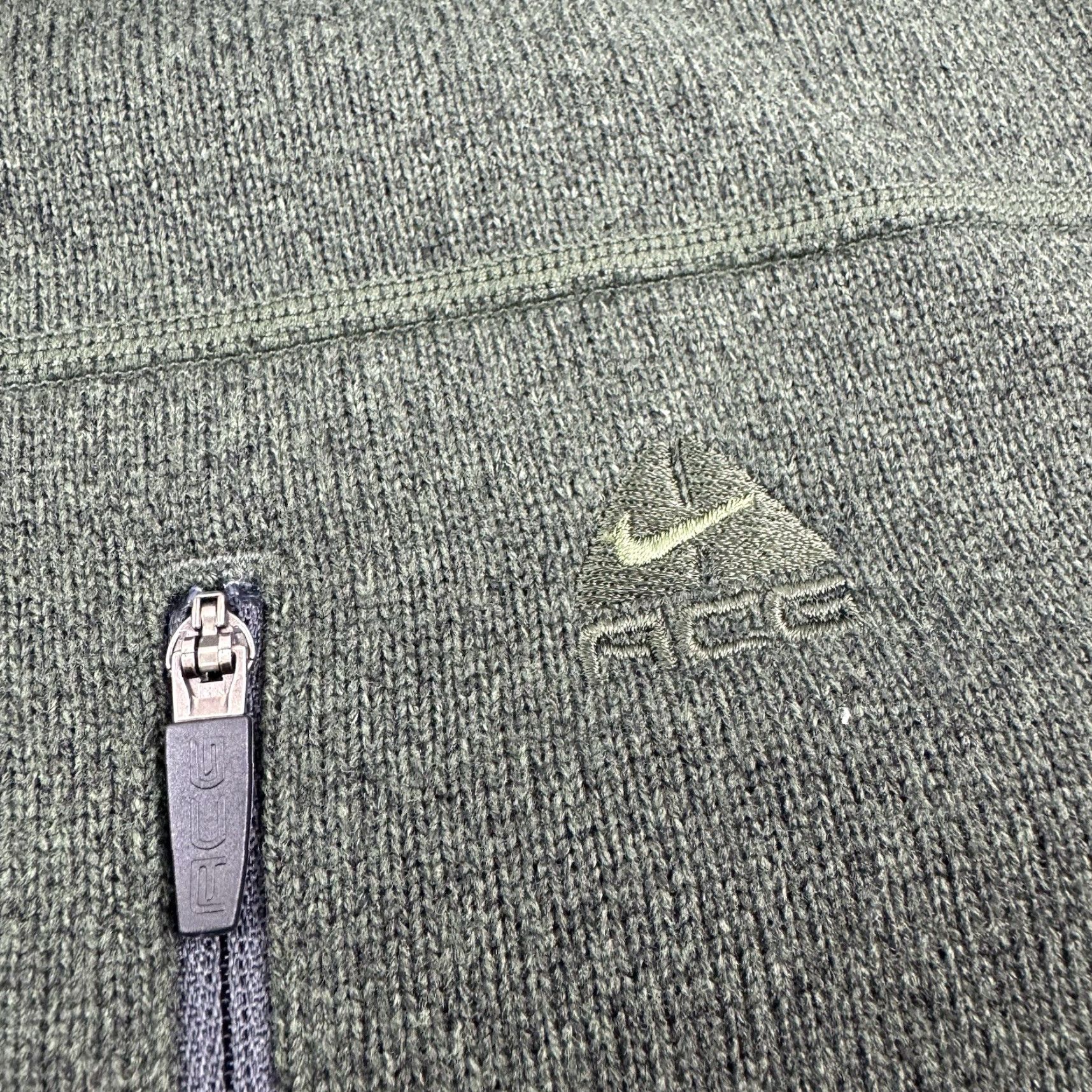 Nike Vintage Nike ACG Fleece Jacket Adult Large Green Quarter Zip Pullover Y2K Size US L / EU 52-54 / 3 - 3 Thumbnail