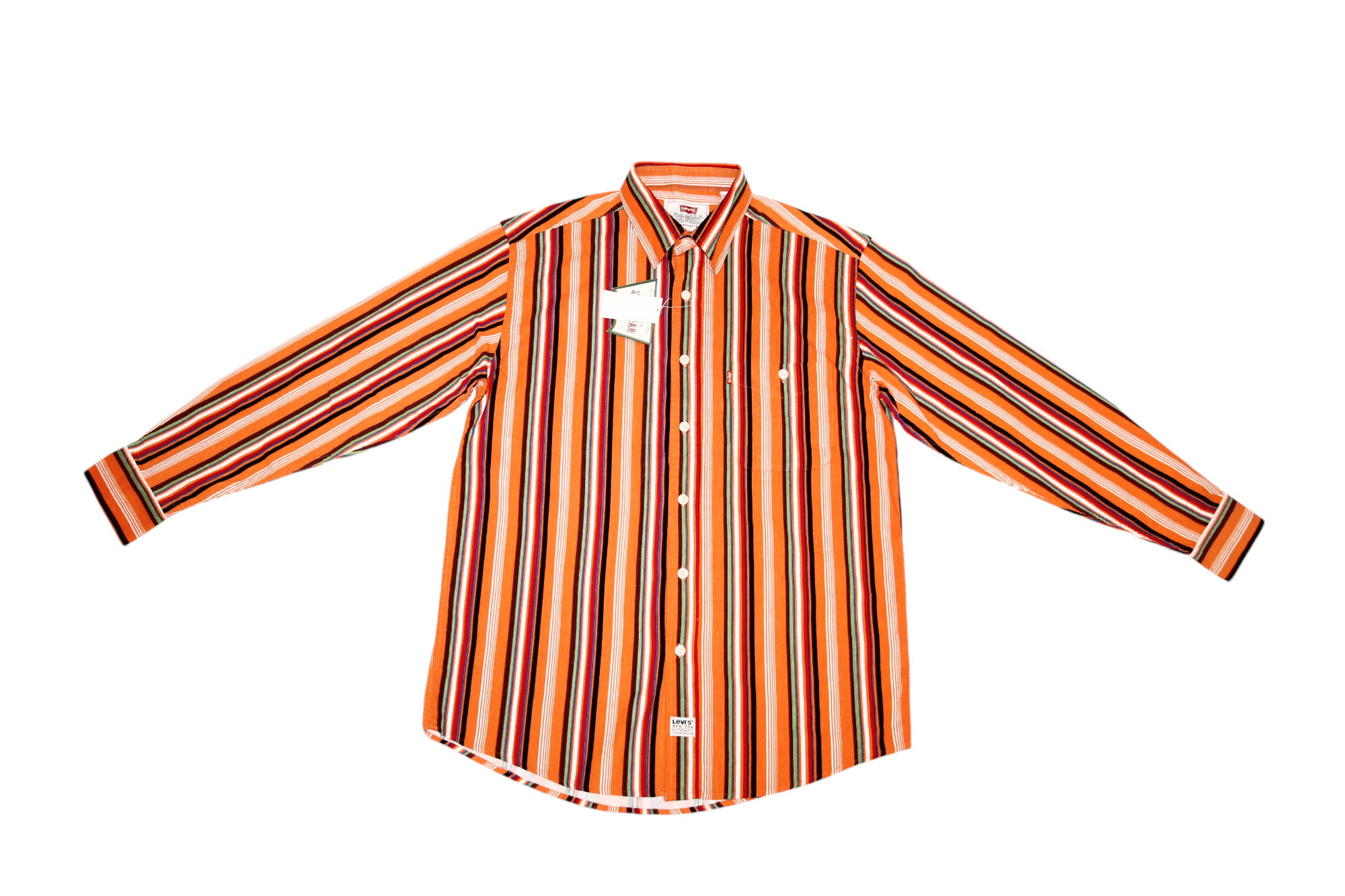Levi's Vintage Clothing Levi's Red Tab Coloured Stripes Corduroy Western Shirt Size US L / EU 52-54 / 3 - 4 Thumbnail
