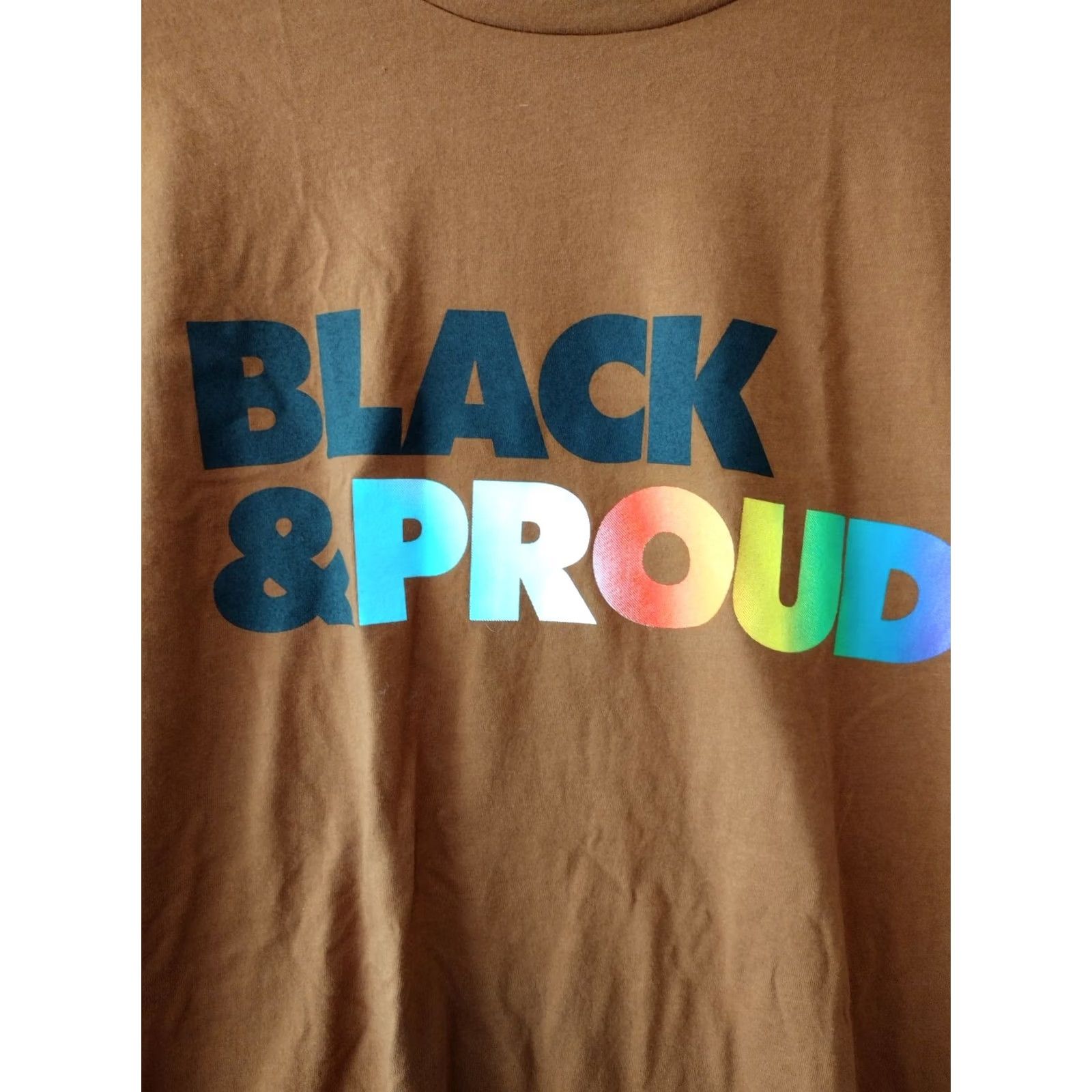 Vintage #takepride T-Shirt Unisex Adult M Brown Black Pride Graphic Tee Size US M / EU 48-50 / 2 - 3 Thumbnail