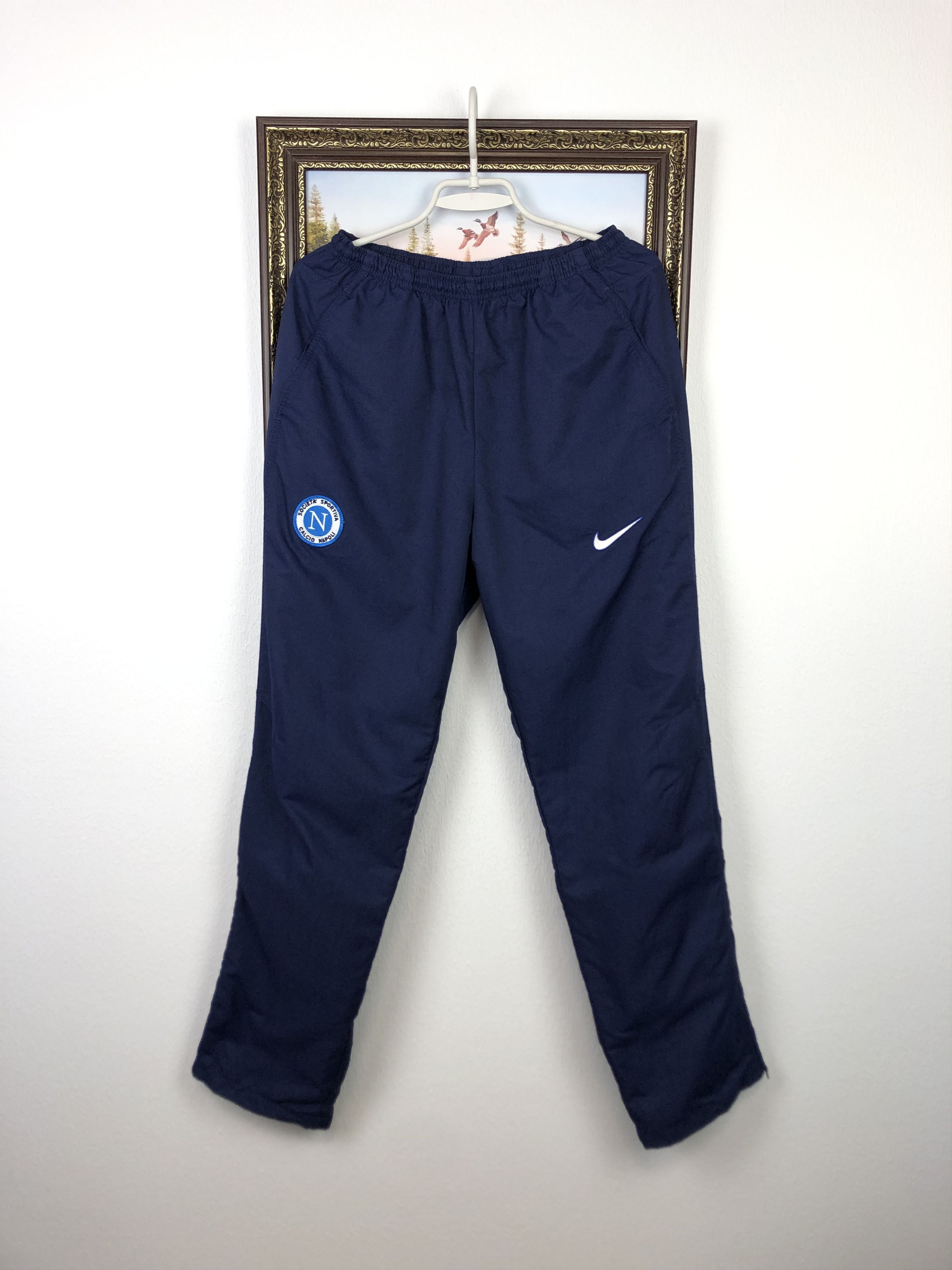 Nike Vintage 90's Nike Napoli Football Pants Soccer Sweatpants M Size US 32 / EU 48 - 1 Thumbnail