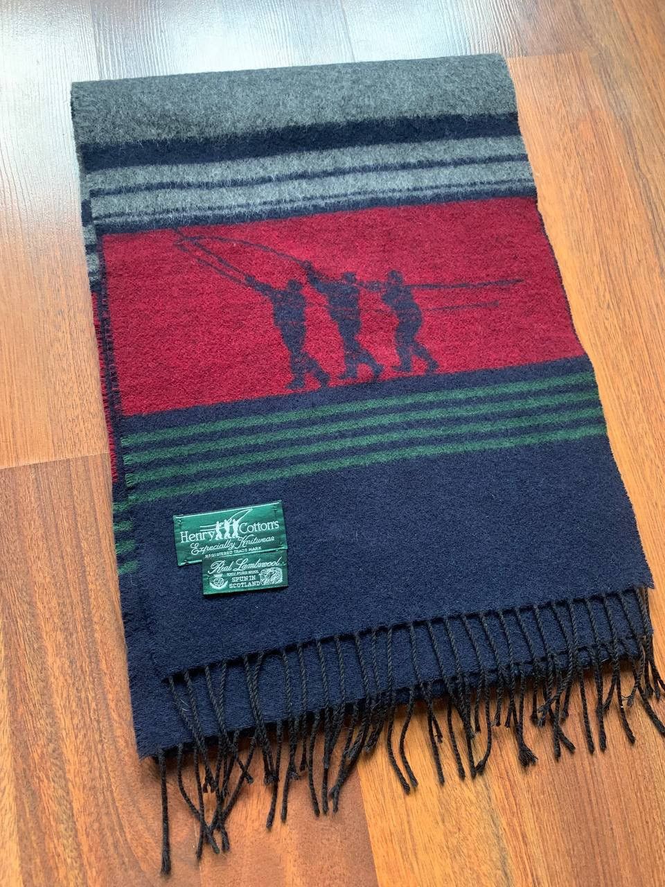 Henry Cotton's Henry Cottons Vintage Scarf Logo Wool Classic Size ONE SIZE - 1 Thumbnail