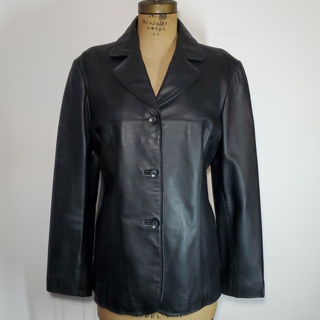Black Rivet Black Rivet Size XL Jacket Leather Blazer Button Down Coat Size XL / US 12-14 / IT 48-50 - 2 Thumbnail
