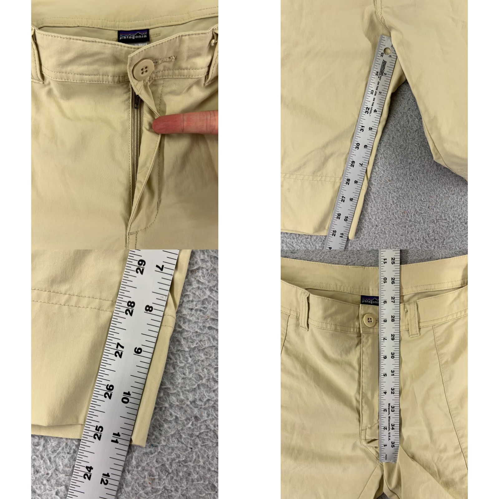Patagonia Patagonia Shorts Womens 10 Yellow Nylon Chino Golf Pockets 31x11 Vintage No Size 32" / US 10 / IT 46 - 8 Thumbnail