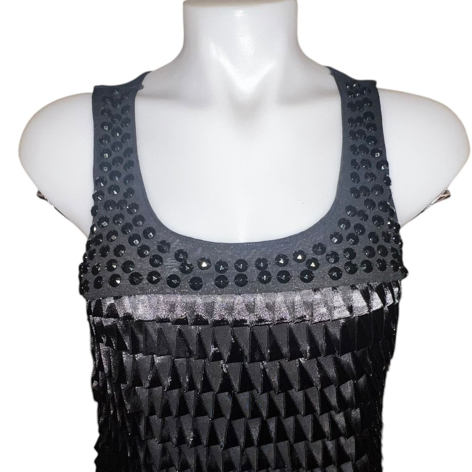 Express Express Little Black Dress Ribbon Pleated Tuck Front SM Size S / US 4 / IT 40 - 4 Thumbnail