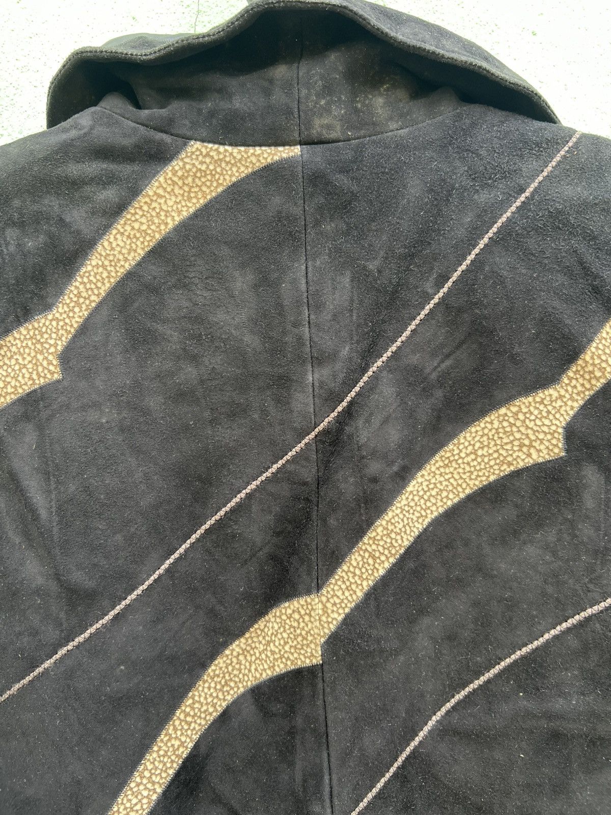 Leather Vintage Made in Japan Suede Leather Avant Garde Asymmetrical Size US L / EU 52-54 / 3 - 15 Thumbnail