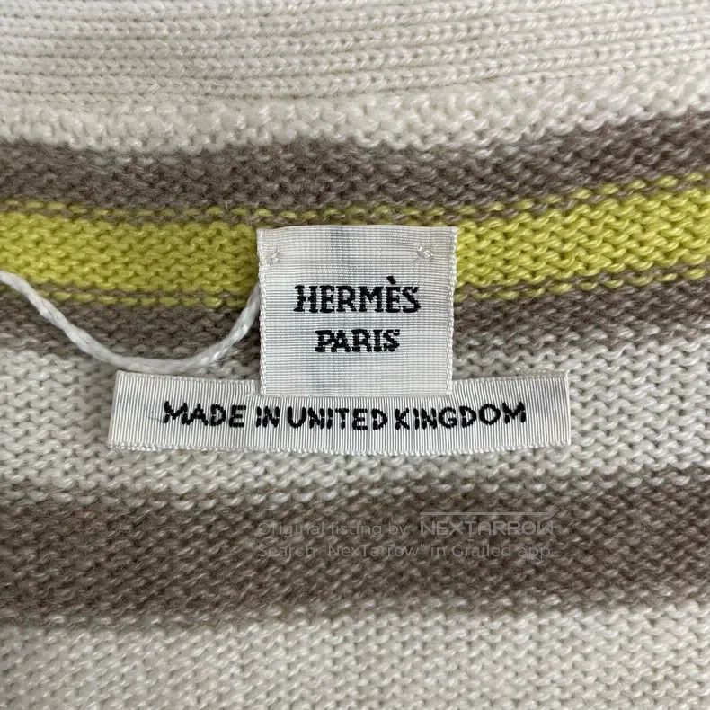 Hermes Hermes Striped Long Knit Cardigan Size XXS / US 00 / IT 34 - 4 Thumbnail