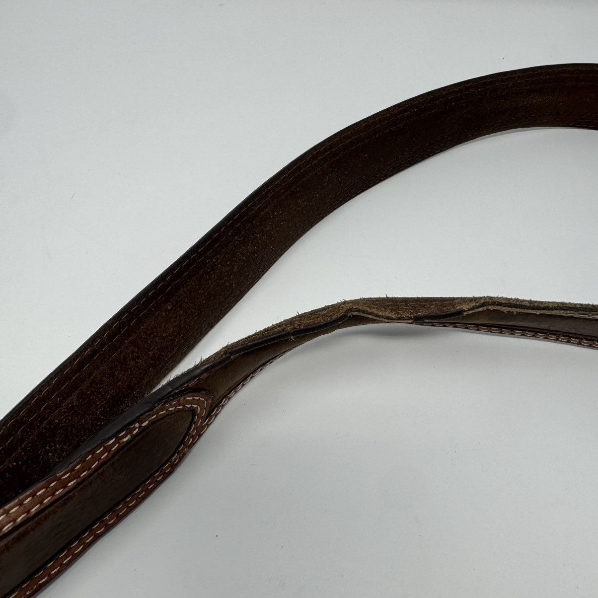 Ariat Ariat Men's 46 Brown Leather Belt Western Cowboy FLAWS Size 46 - 8 Thumbnail