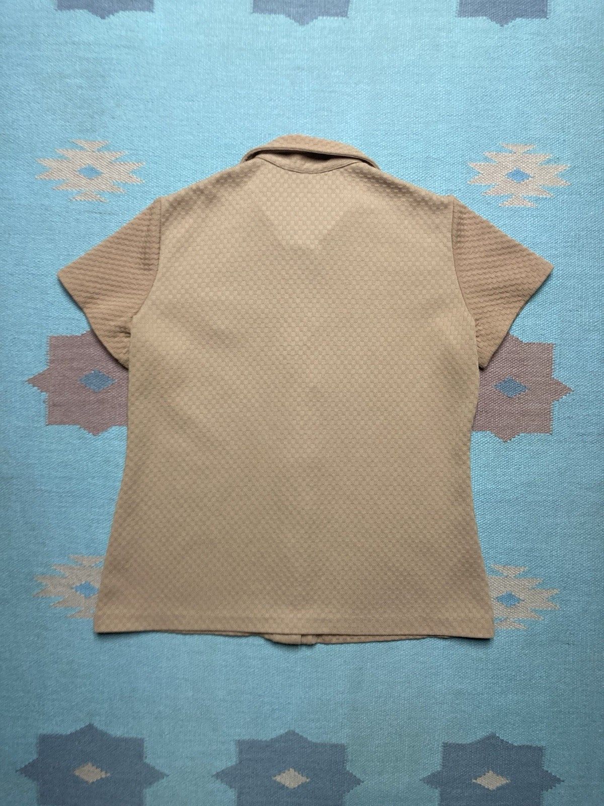 Vintage Vintage 70s button shirt textured knit dagger collar large Size US L / EU 52-54 / 3 - 5 Thumbnail
