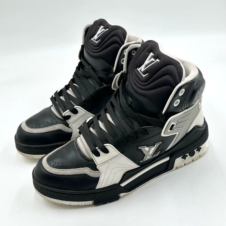 Louis Vuitton Louis Vuitton Black, white and grey panda high-top board s Size US 6.5 / EU 39-40 - 1 Thumbnail