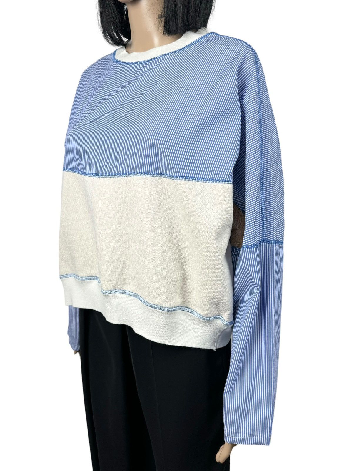 Designer Walk Of Shame Striped Sweatshirt Cotton size 38 Size XS / US 0-2 / IT 36-38 - 4 Thumbnail
