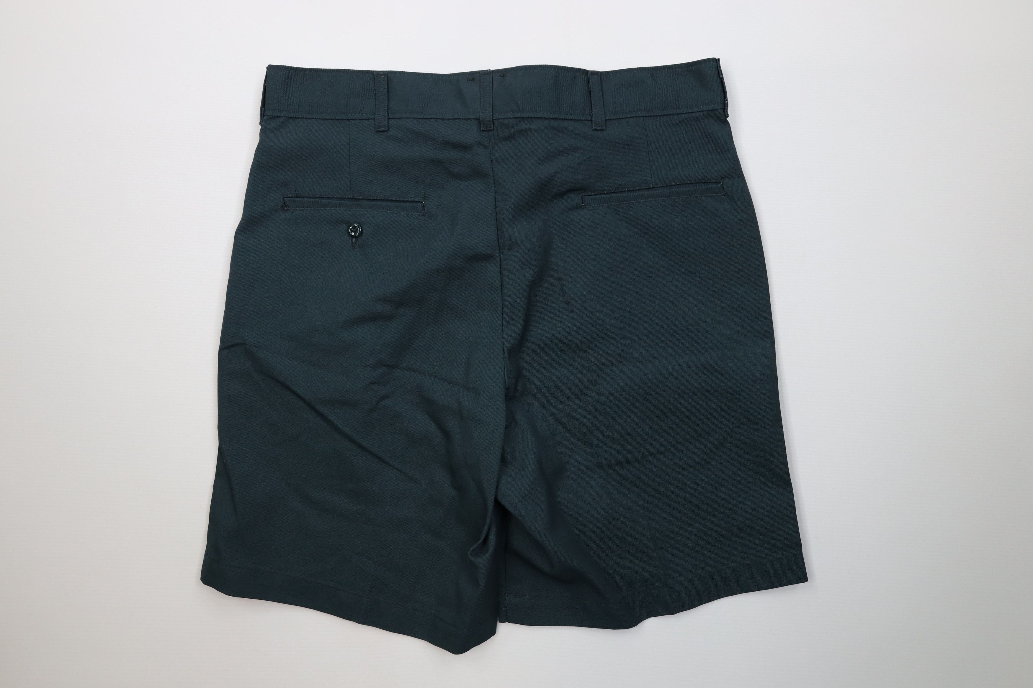 Vintage Vintage 90s Streetwear Workwear Mechanic Chino Shorts Green Size US 34 / EU 50 - 9 Thumbnail
