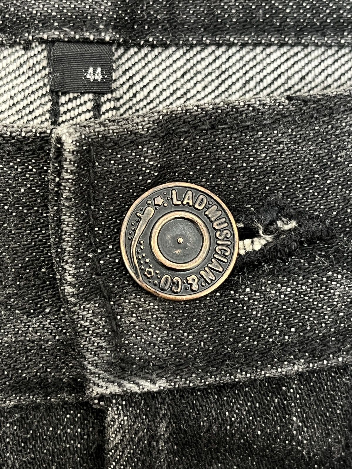Lad Musician SAMPLE Lad Musician Washed Black Denim Jeans Size US 32 / EU 48 - 7 Thumbnail