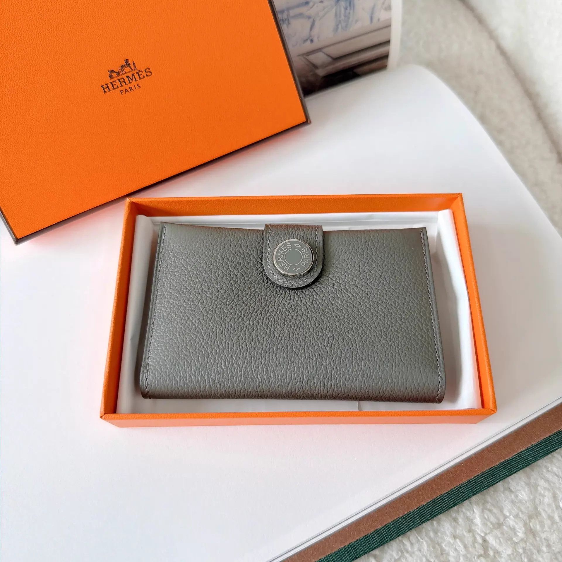 Hermes Hermes RMS Card Holder Bronze Green K Size ONE SIZE - 2 Thumbnail