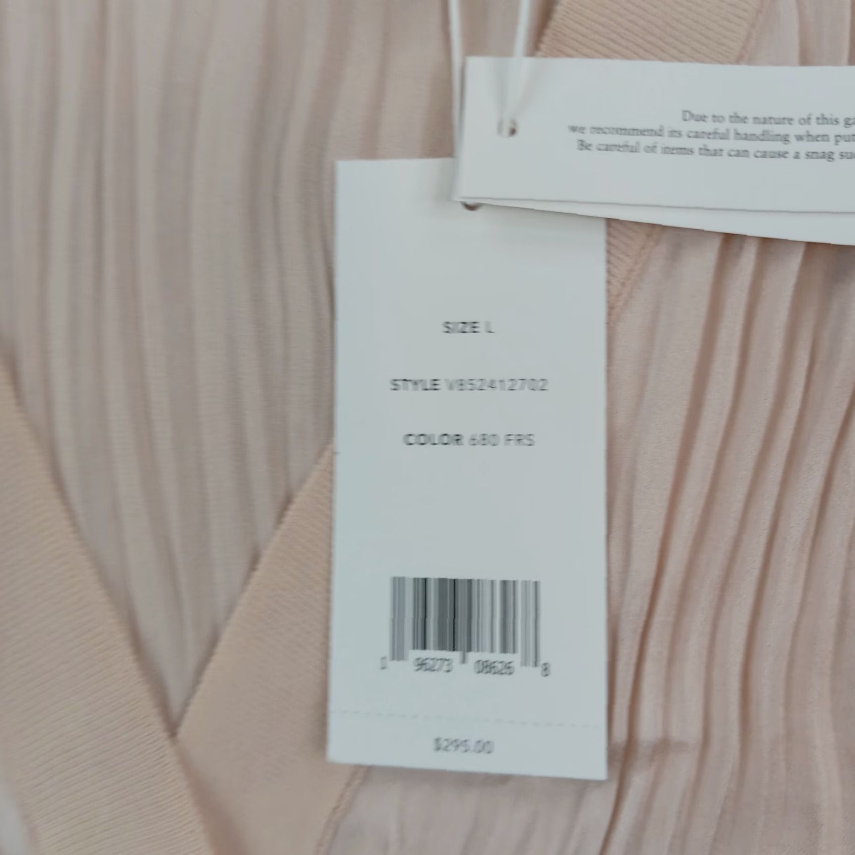 Vince Vince Womens Large Pink Sleeveless V-Neck Blouse Lightweight Pleated Polyester Size S / US 4 / IT 40 - 6 Thumbnail