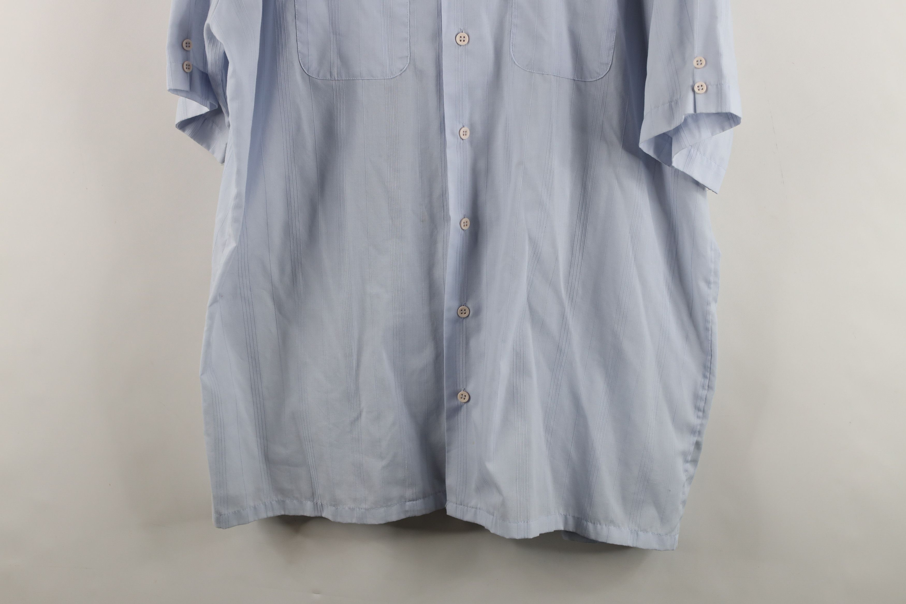 Vintage Vintage 90s Streetwear Sheer Camp Collar Button Shirt Size US XL / EU 56 / 4 - 3 Thumbnail