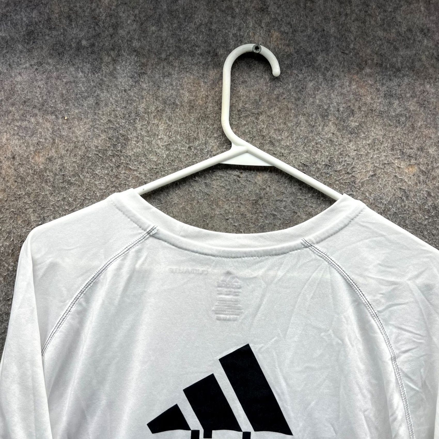 Adidas Adidas Shirt Mens 2XL White Climalite Short Sleeve Polyester Logo Back Trefoil Size US XXL / EU 58 / 5 - 7 Thumbnail