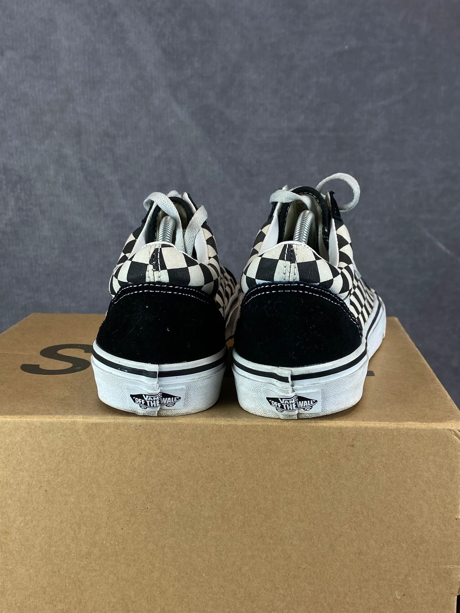 Vans Vans Old Skool Black White Checkerboard Sneakers 42 Size US 9 / EU 42 - 3 Thumbnail