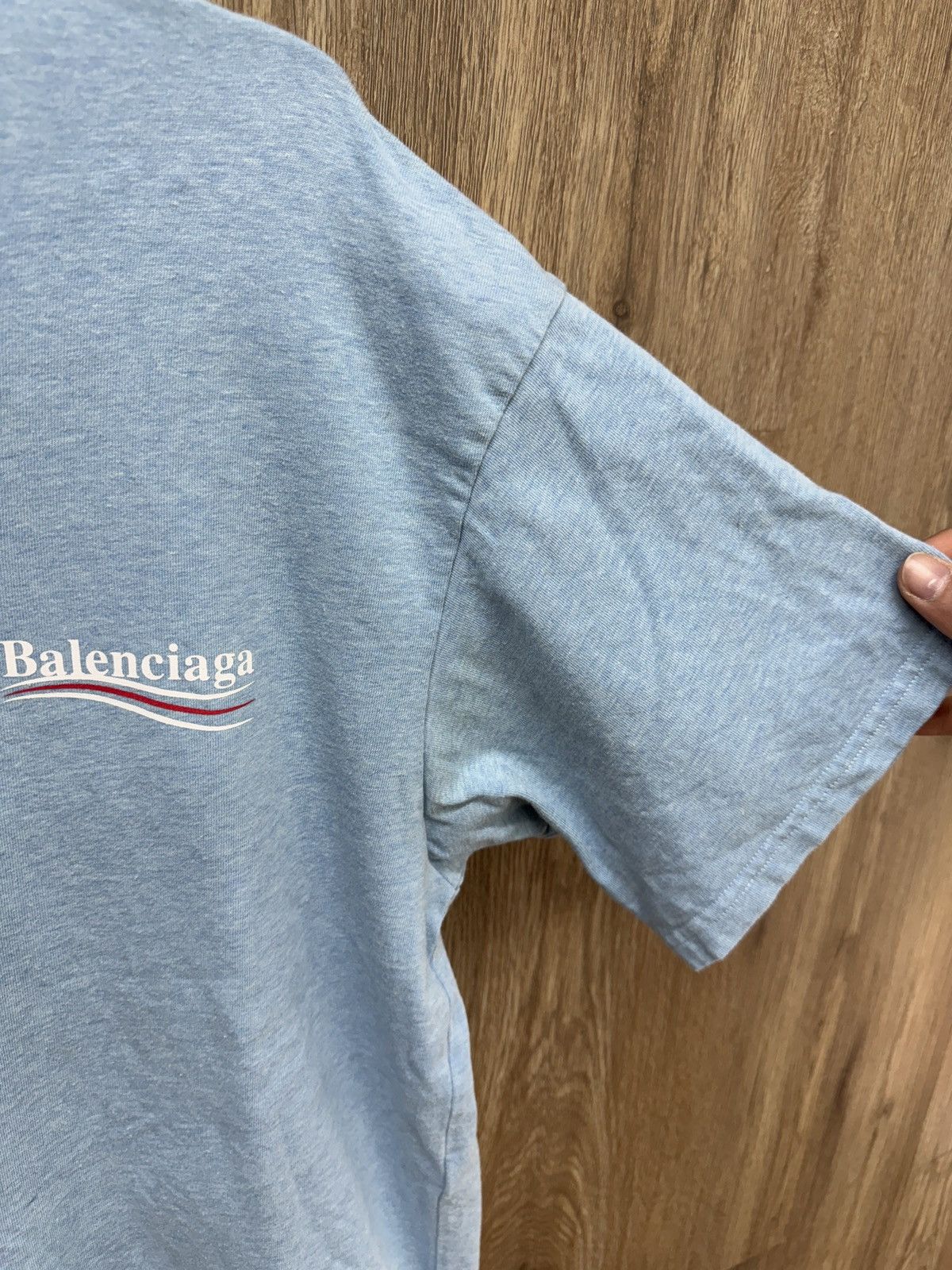 Balenciaga Balenciaga Blue Short Sleeve Size US S / EU 44-46 / 1 - 7 Thumbnail